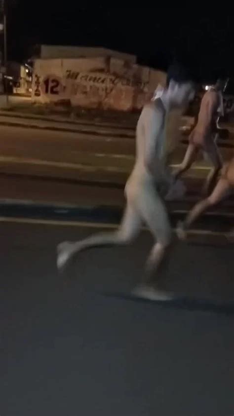 Brutal Three Naked Thieves Force To Run ThisVid