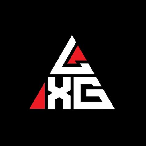 LXG diseño de logotipo de letra triangular con forma de triángulo LXG