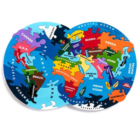 World Map Jigsaw Puzzle Printable