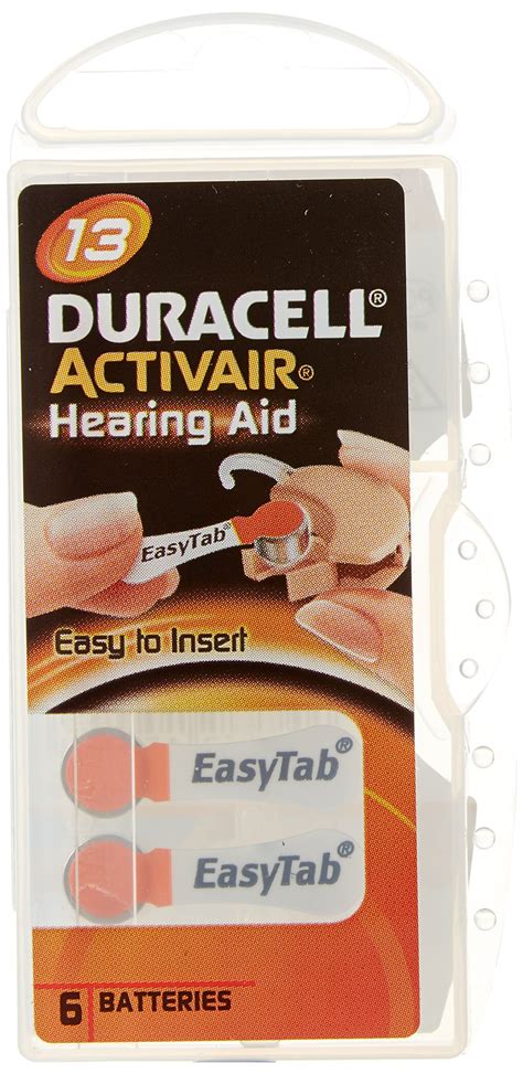 Duracell Hearing Aid Batteries Size 13 Pack 60 Batteries 1 45V Buy