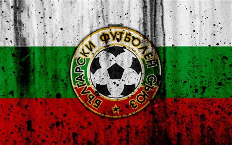 Download Wallpapers Bulgaria National Football Team 4k Logo Grunge