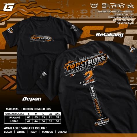 Jual Kaos 2 Stroke Indonesia No Smoke No Poke Racing Two Tak Baju