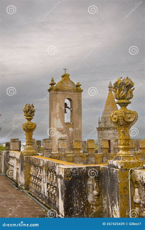 Pretty Gothic Cathedral Of Evora Stock Image Image Of Ancient