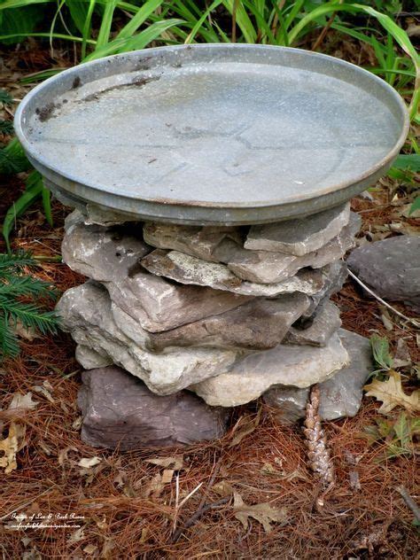 Diy Bird Bath Diy Project Stacked Stone Bird Baths Our Fairfield