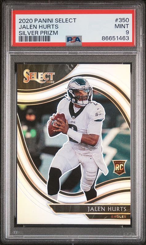 2020 Panini Select Field Level Silver Prizm 350 Jalen Hurts RC For