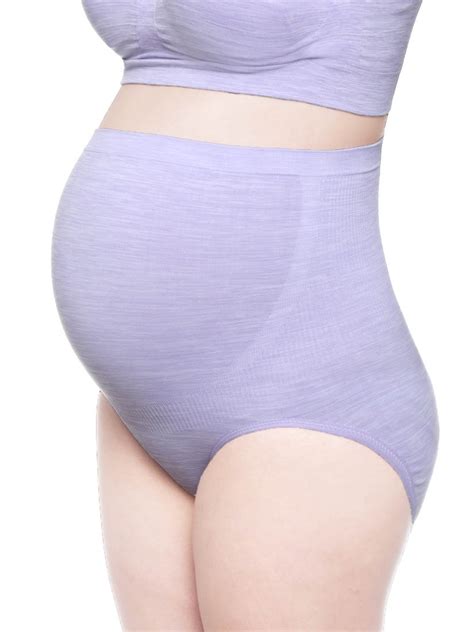 BF Seamless Over The Bump Brief Purple SATAMI Lingerie 超高腰無縫孕婦褲 紫 SATAMI 網上商店