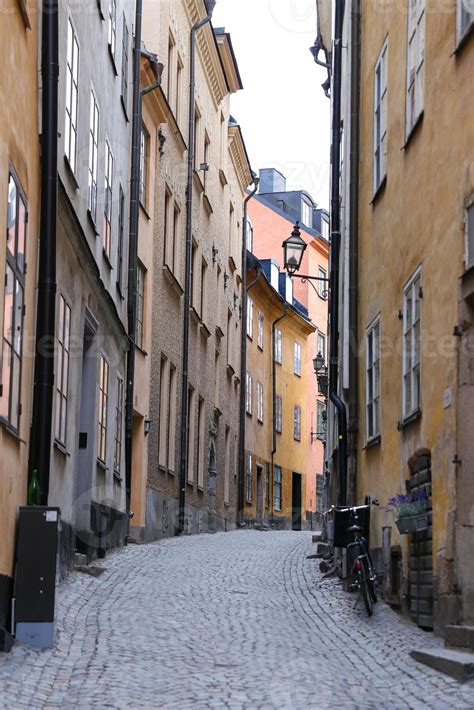 Street in Gamla Stan, Stockholm, Sweden 10295113 Stock Photo at Vecteezy