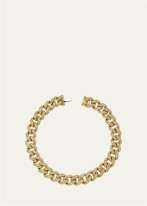 SHAY 18K Yellow Gold Medium Diamond Pave Link Bracelet - Bergdorf Goodman