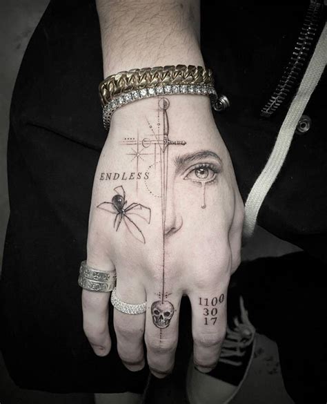 Micro Realistic Hand Tattoos