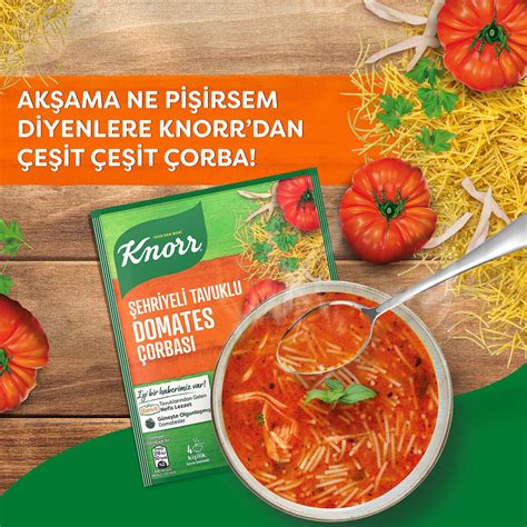 Knorr Hazır Çorba Şehriyeli Tavuklu Domates Çorbası 4 Kişilik 76 G Migros