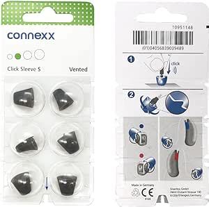 6 Domes Click Sleeve Open Vented For Hearing Aids Signia Siemens S