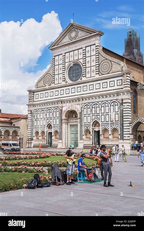 Basilica Of Santa Maria Novella Florence Tuscany Italy Stock Photo