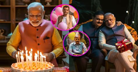 Ai Made Pm Modi Birthday Pics Ai ने बताया कैसी होगी पीएम मोदी की बर्थडे पार्टी