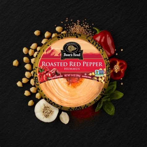 Boar S Head Roasted Red Pepper Hummus 10 Oz 10 Oz Ralphs