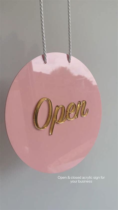 Open Closed Acrylic Sign For Your Business Acrylic Business Sign