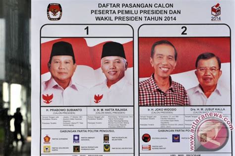 Sebaran perolehan suara Pilpres 2014 - ANTARA News