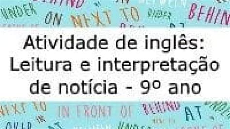 Pequenos Textos Em Inglês Para Interpretação Com Gabarito 6 Ano