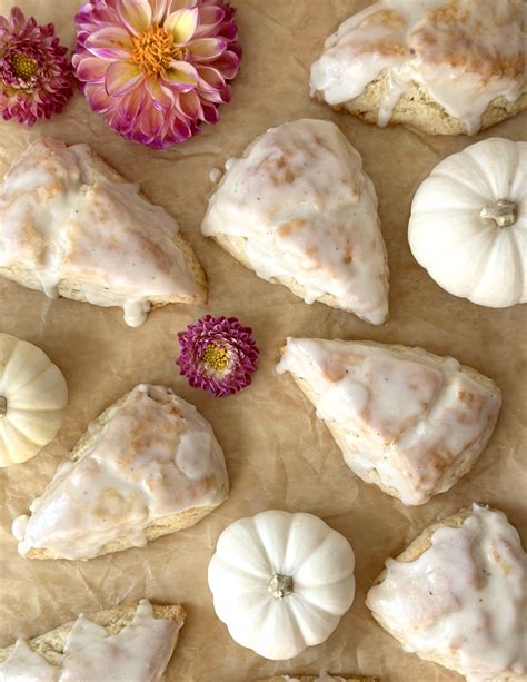 Heavenly Glazed Vanilla Bean Scones Brownie Mischief