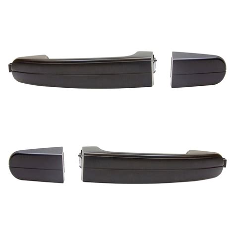 TRQ DHA37242 Rear Driver And Passenger Side Exterior Door Handle Set