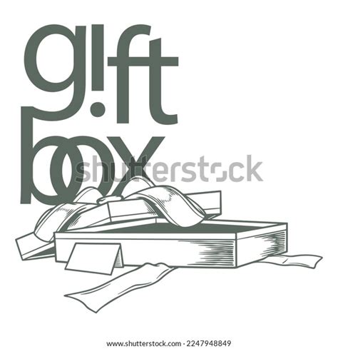 Hand Drawing Happy Birthday Gift Box Stock Vector (Royalty Free ...