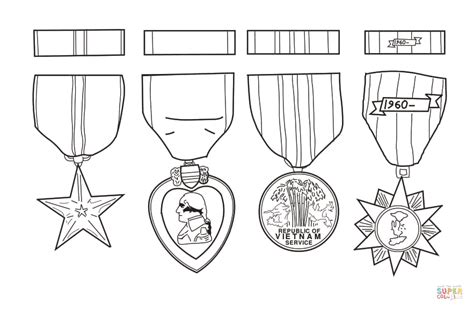 Us Army Medals Coloring Page Free Printable Coloring Pages The Best