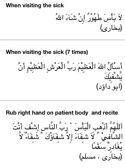 Islamic Dua For The Sick