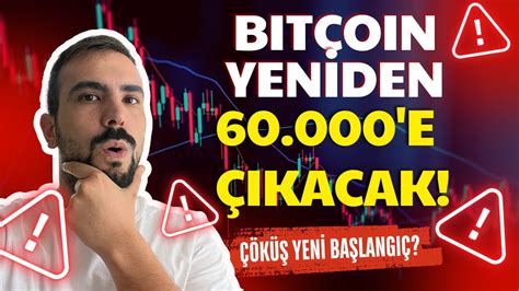 YUH BITCOIN YENİDEN 60 000 DOLAR A ÇIKACAK KRİPTO ÇÖKÜŞÜ YENİ