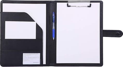 Buy Padfolio Clipboard Folder Portfolio Mymazn Faux Leather Storage