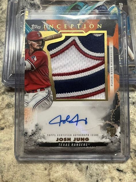 2023 Topps Inception Josh Jung Jumbo Patch Auto 325 Ebay