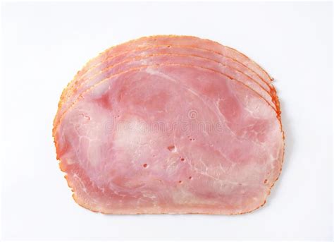 Baked ham slices stock image. Image of baked, meat, cooked - 45998273