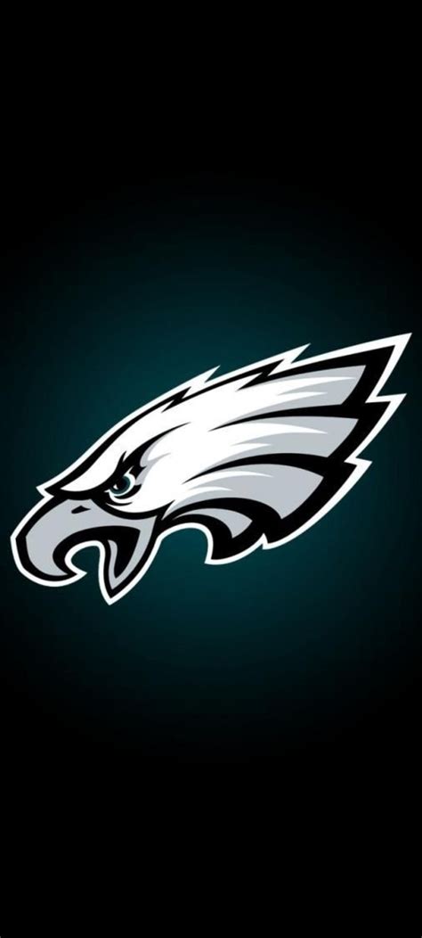 The Philadelphia Eagles Logo On A Black Background