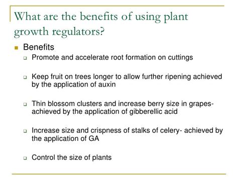 Plant growth regulators