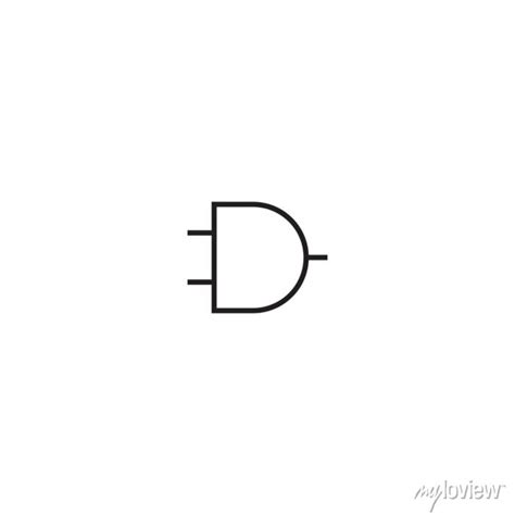 Logic gate symbol, logic gate icon in electronic circuits • wall ...