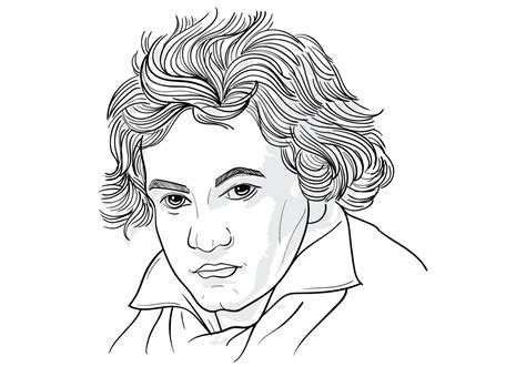 Dibujo De Ludwig Van Beethoven Para Colorear Dibujos Para Colorear | Porn Sex Picture