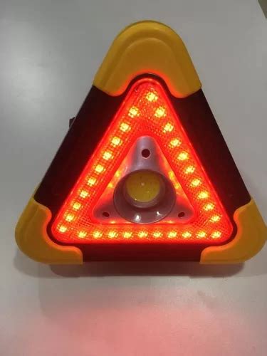 Triangulo Baliza Led 10w Auto Linterna Seguridad Emergencia