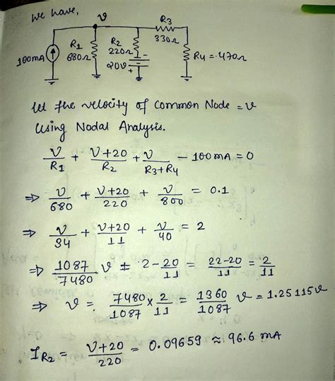 Solved Determine The Current Through R2 In Figure 8 75 R3 330 Q R2