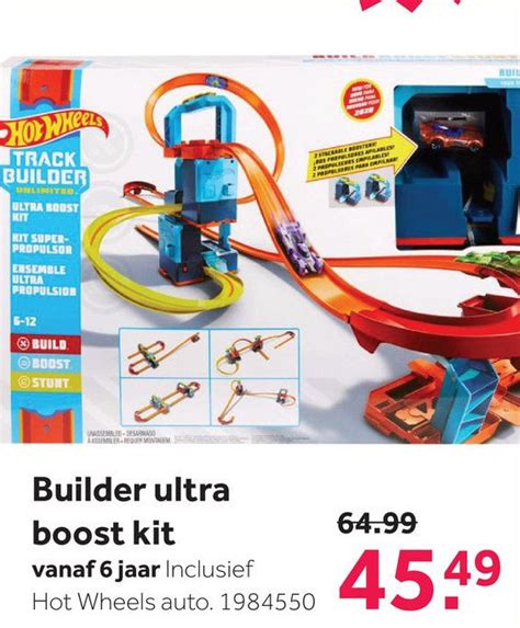 Hot Wheels Track Builder Ultra Boost Kit Aanbieding Bij Intertoys