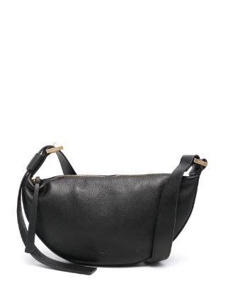 Allsaints Half Moon Leather Crossbody Bag Black Farfetch