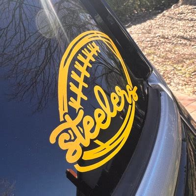 Pittsburgh Steelers Football Vinyl Car Decal, Steeler Nation, Car ...