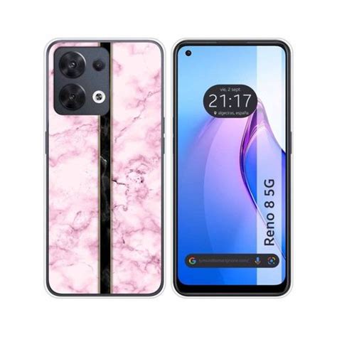 Funda Silicona Oppo Reno 8 5g Diseño Mármol 04 Dibujos con Ofertas en