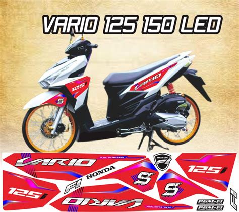 Stiker Motor Honda Vario Led Variasi Striping Vario Lid