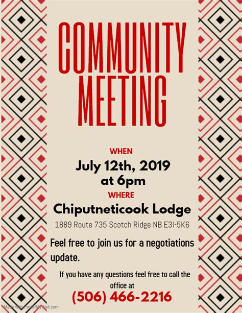 Community Meeting Flyer Template