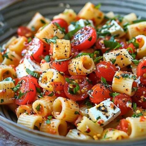 🍅 Best Caprese Pasta Salad Recipe 🍃 Easy To Cook