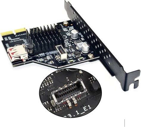 Cablecc USB 3 1 Front Panel Socket USB 2 0 To PCI E Express Card