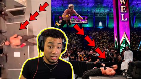 Wwe Best Moves Reaction Ft Roman Reigns Logan Paul Youtube