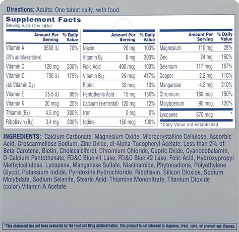 One A Day Mens 50 Complete Multivitamin Tablet 65ct