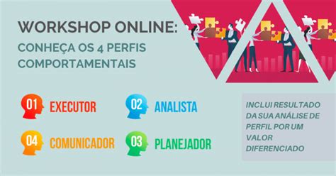 WORKSHOP GRATUITO ONLINE Os 4 perfis comportamentais opção de