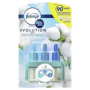 Febreze 3Volution Air Freshener Plug In Refill Cotton Fresh 20ML