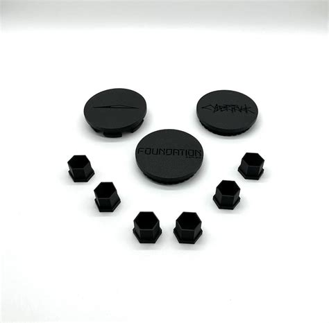 Tesla Cybertruck Center Wheel Caps And Lug Nut Covers Set Of 4 Caps And