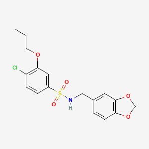 N H Benzodioxol Yl Methyl Chloro Propoxybenzene